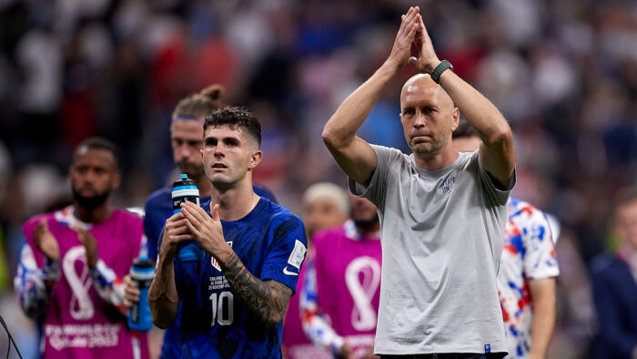 Christian Pulisic and Gregg Berhalter