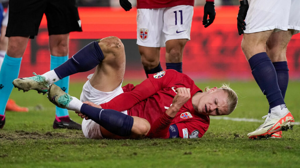 Erling Haaland Norway v Faroe Islands Friendlies 11162023 (CORNELIUS POPPE/NTB/AFP via Getty Images)