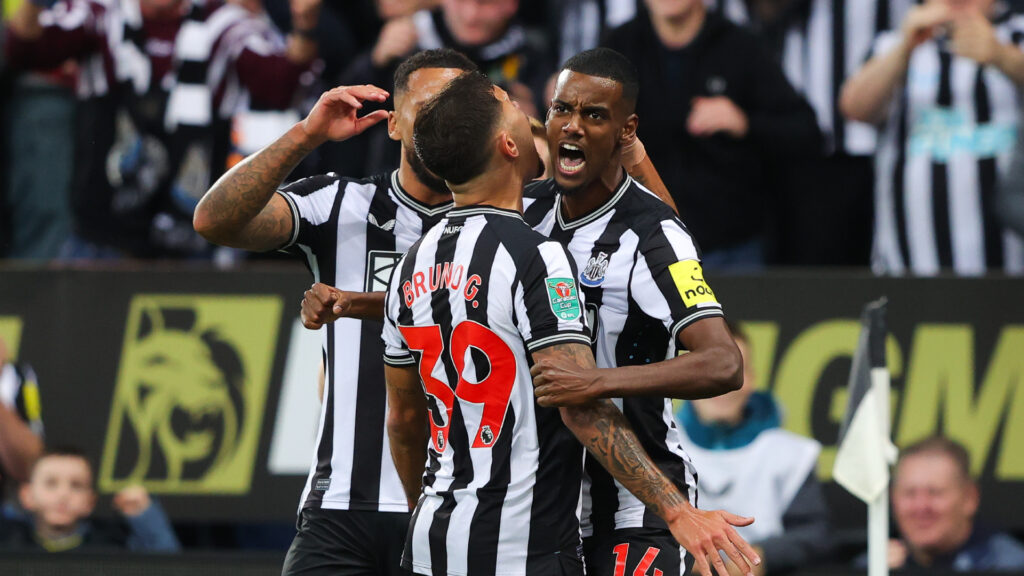 Aleksander Isak Newcastle Manchester City EFL Cup 09272023 (James Gill - Danehouse/Getty Images)