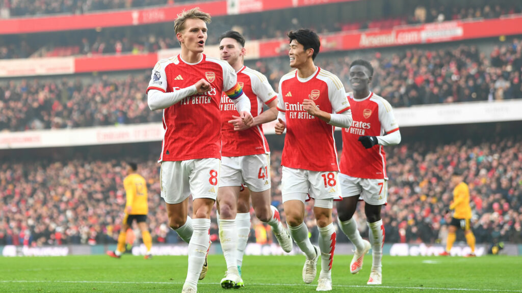 Arsenal v Wolverhampton Wanderers Premier League 12022023 (Stuart MacFarlane/Arsenal FC via Getty Images)