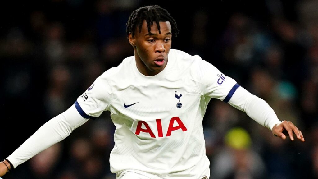 Destiny Udogie in action for Tottenham (John Walton/PA Wire)