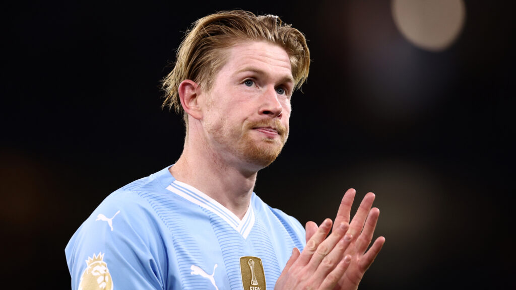 Kevin De Bruyne Manchester City Premier League 01312024 (Getty Images)