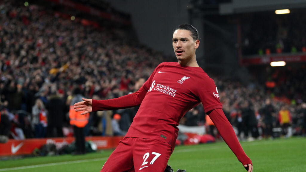 Darwin Nuñez Liverpool Manchester United Premier League 03052023 (Michael Regan/Getty Images)