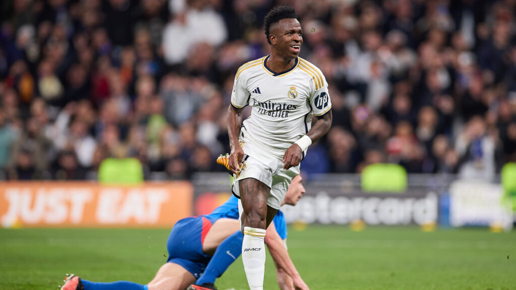 Vinicius Junior Real Madrid v RB Leipzig UEFA Champions League 03062024 (Federico Titone/SOPA Images/LightRocket via Getty Images)