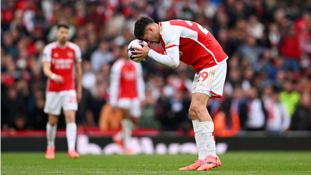 Kai Havertz Arsenal FC v Aston Villa Premier League 04142024 (Shaun Botterill/Getty Images)