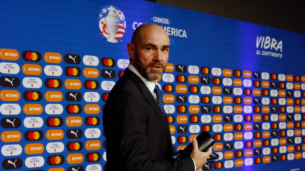 Felix Sanchez Bas CONMEBOL Copa America 2024 Official Draw 12072023 (Eva Marie Uzcategui/Getty Images)