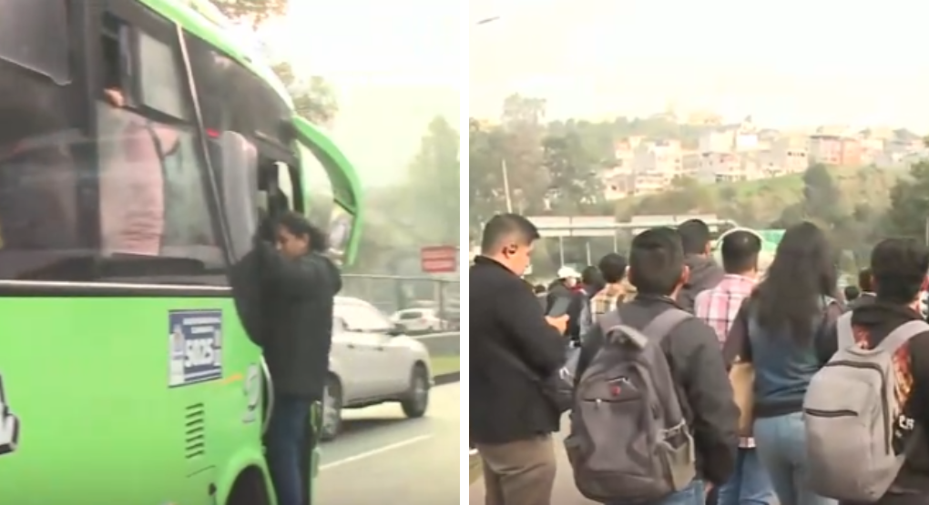 El colapso del transporte público en Quito se agudiza por el toque de ...